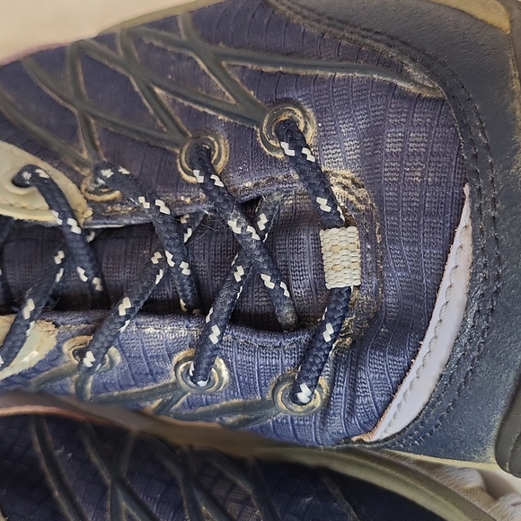 Keen women Marshall mid waterproof cushion collar hiking boot blue+grey Sz 7 - Picture 16 of 16